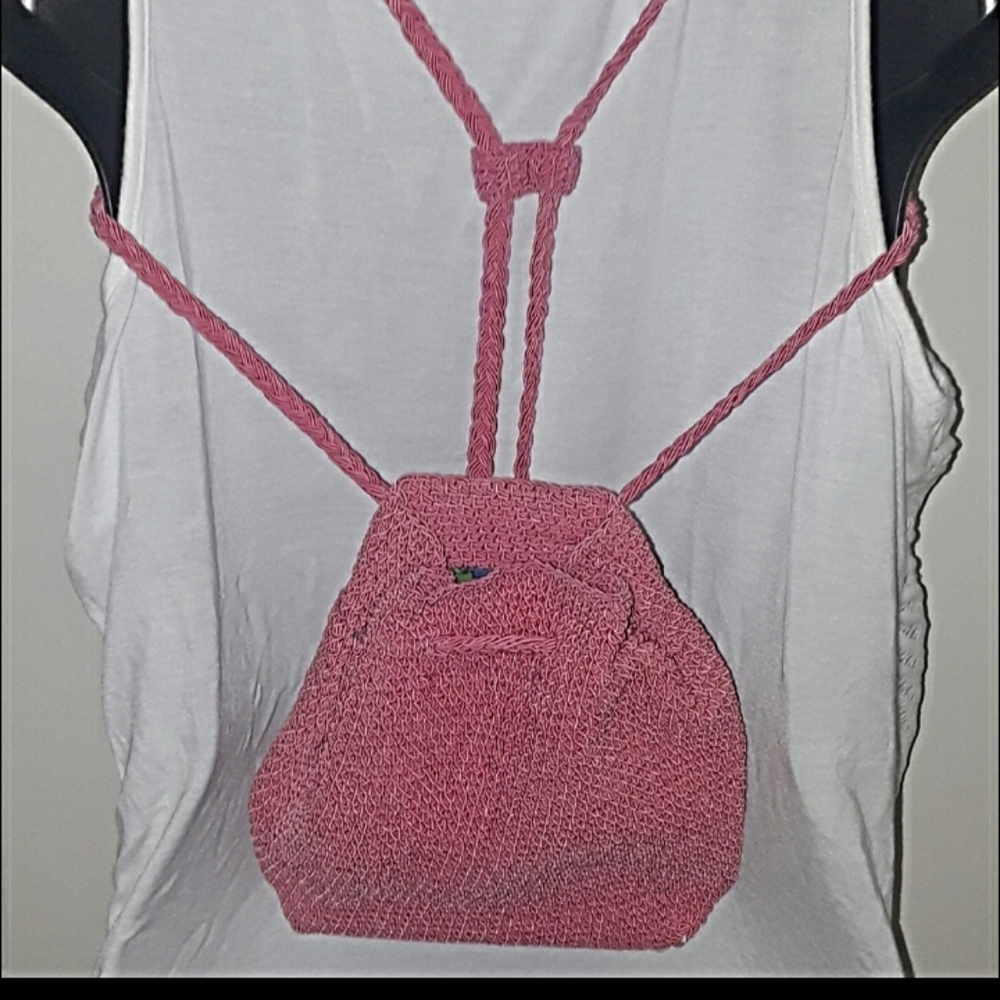 - **MINI BACK POUCH*** CARLO D' SANTI  BAG WITH TROPICAL LINING
